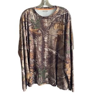 Men's XL REALTREE Camp Pullover Shirt Base Layer Long Sleeve T-Shirt (46-48)